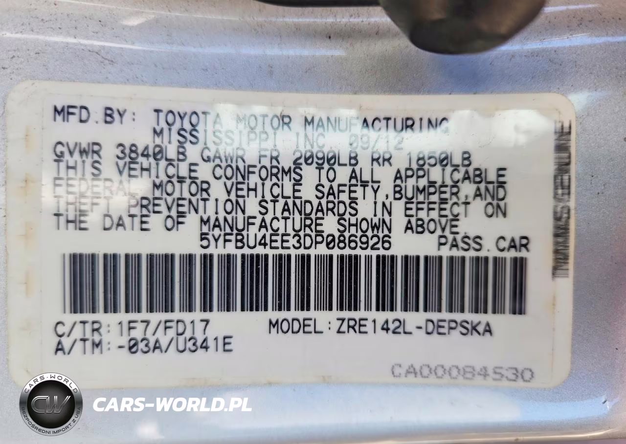2013 Toyota Corolla S VIN:5YFBU4EE3DP086926 - 12