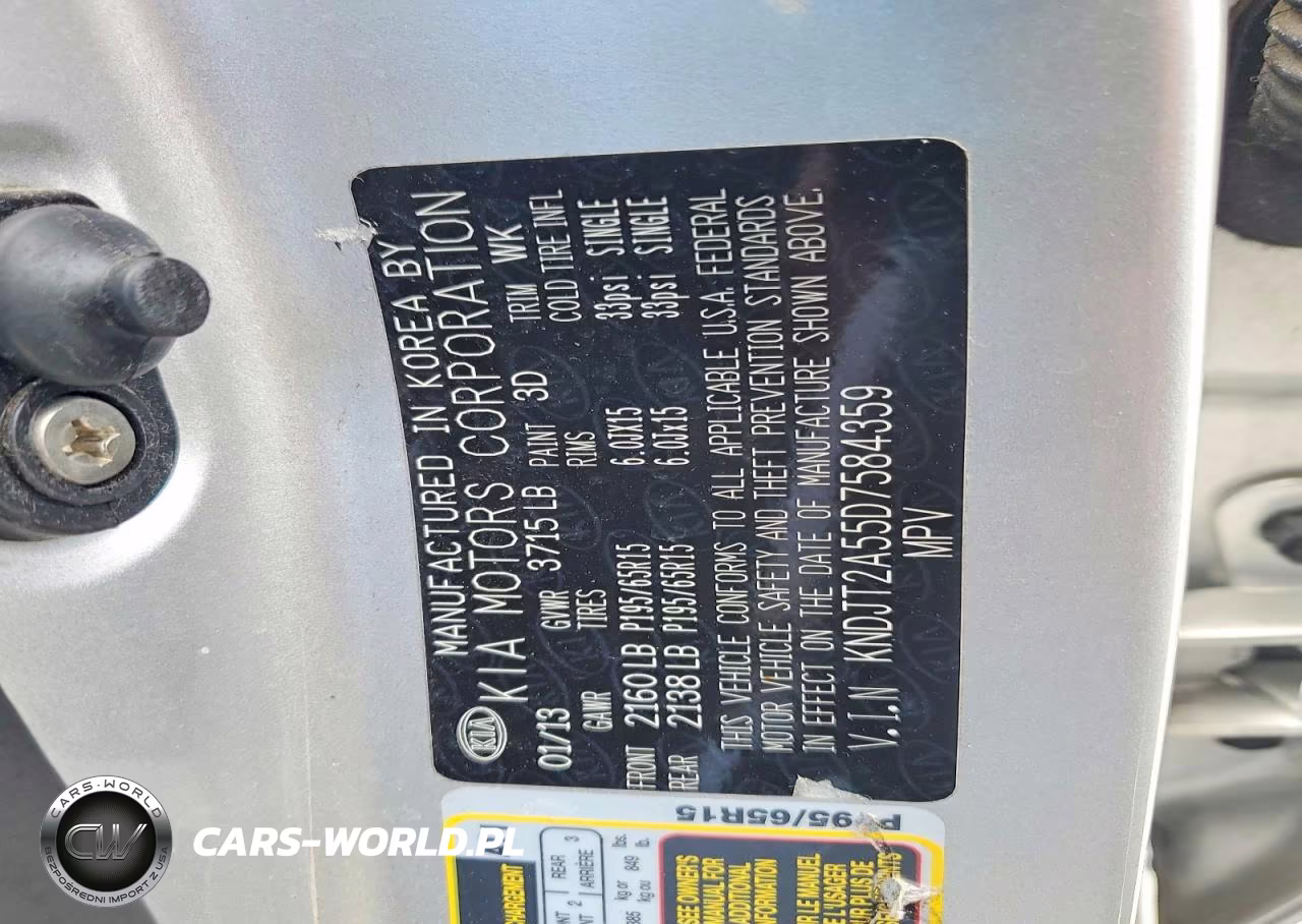 2013 Kia Soul Base VIN:KNDJT2A55D7584359 - 12