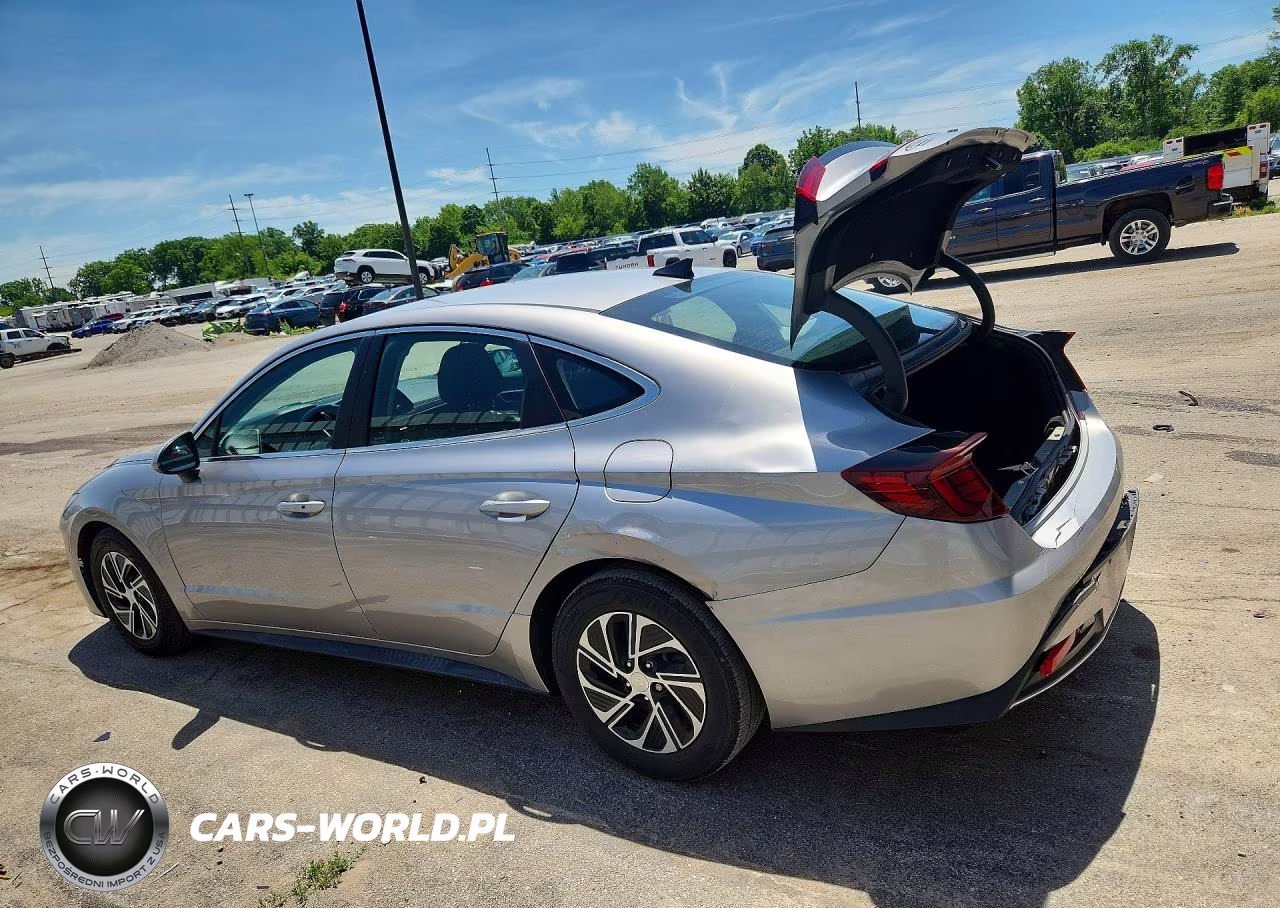 2021 Hyundai Sonata Hybrid Blue VIN:KMHL24JJ4MA033116 - 2