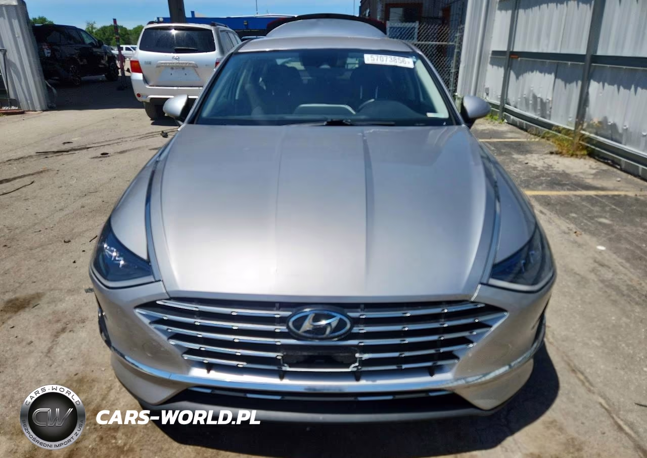 2021 Hyundai Sonata Hybrid Blue VIN:KMHL24JJ4MA033116 - 5