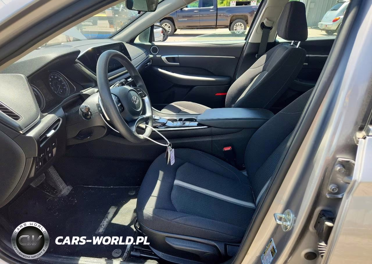 2021 Hyundai Sonata Hybrid Blue VIN:KMHL24JJ4MA033116 - 7