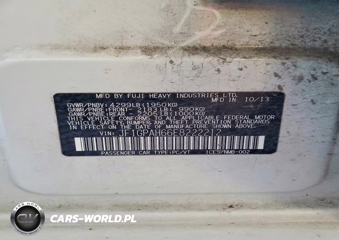 2014 Subaru Impreza Limited VIN:JF1GPAH66E8222212 - 13