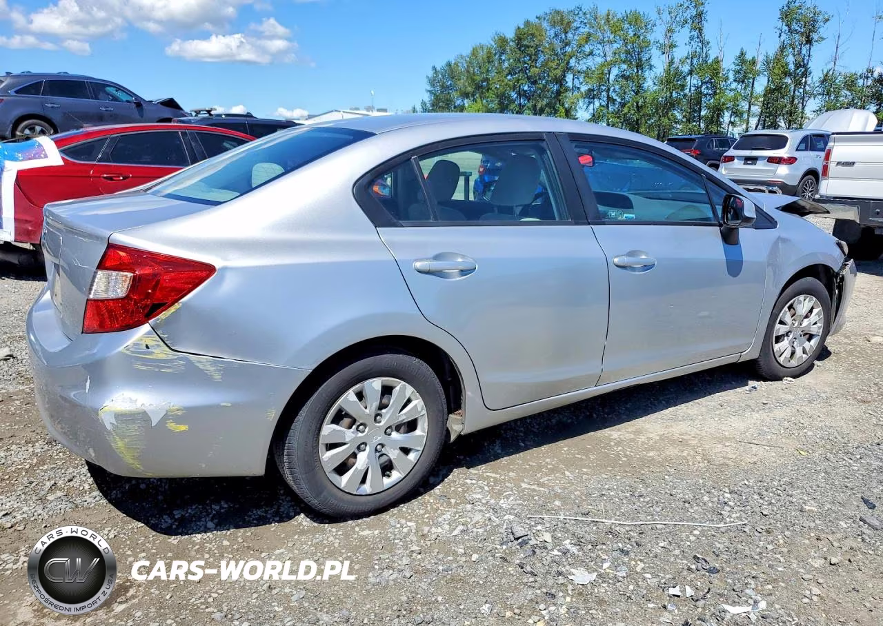 2012 Honda Civic Lx VIN:19XFB2F51CE352406 - 3