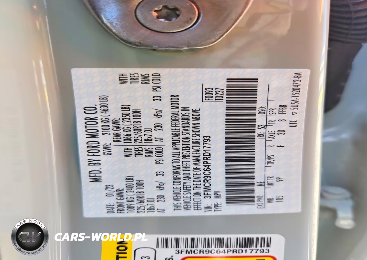 2023 Ford Bronco Sport Outer Banks VIN:3FMCR9C64PRD17793 - 13