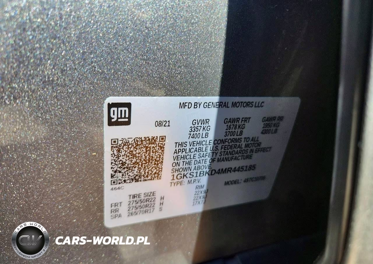 2021 GMC Yukon Slt VIN:1GKS1BKD4MR445185 - 13