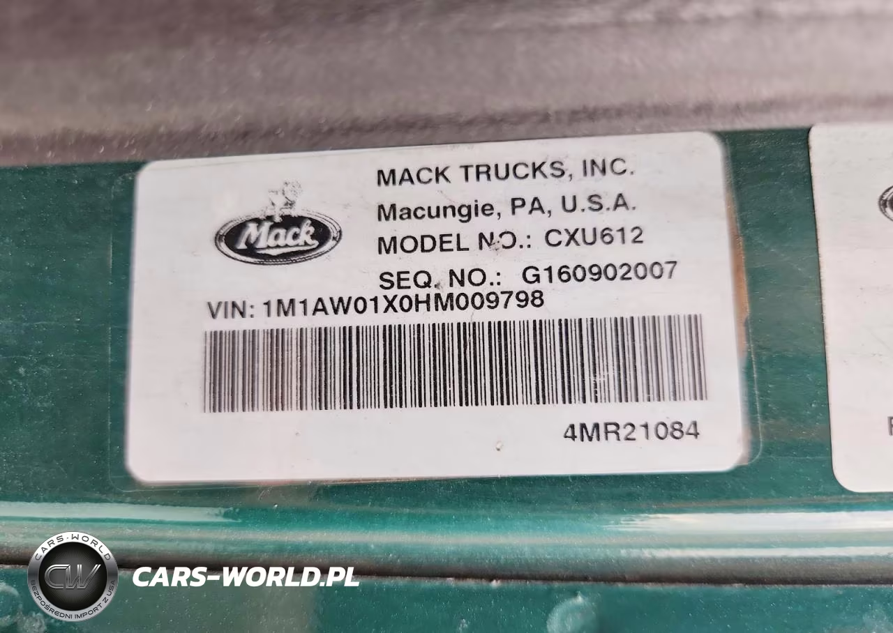 2017 Mack 600 Cxu600 - Semi Truck VIN:1M1AW01X0HM009798 - 10