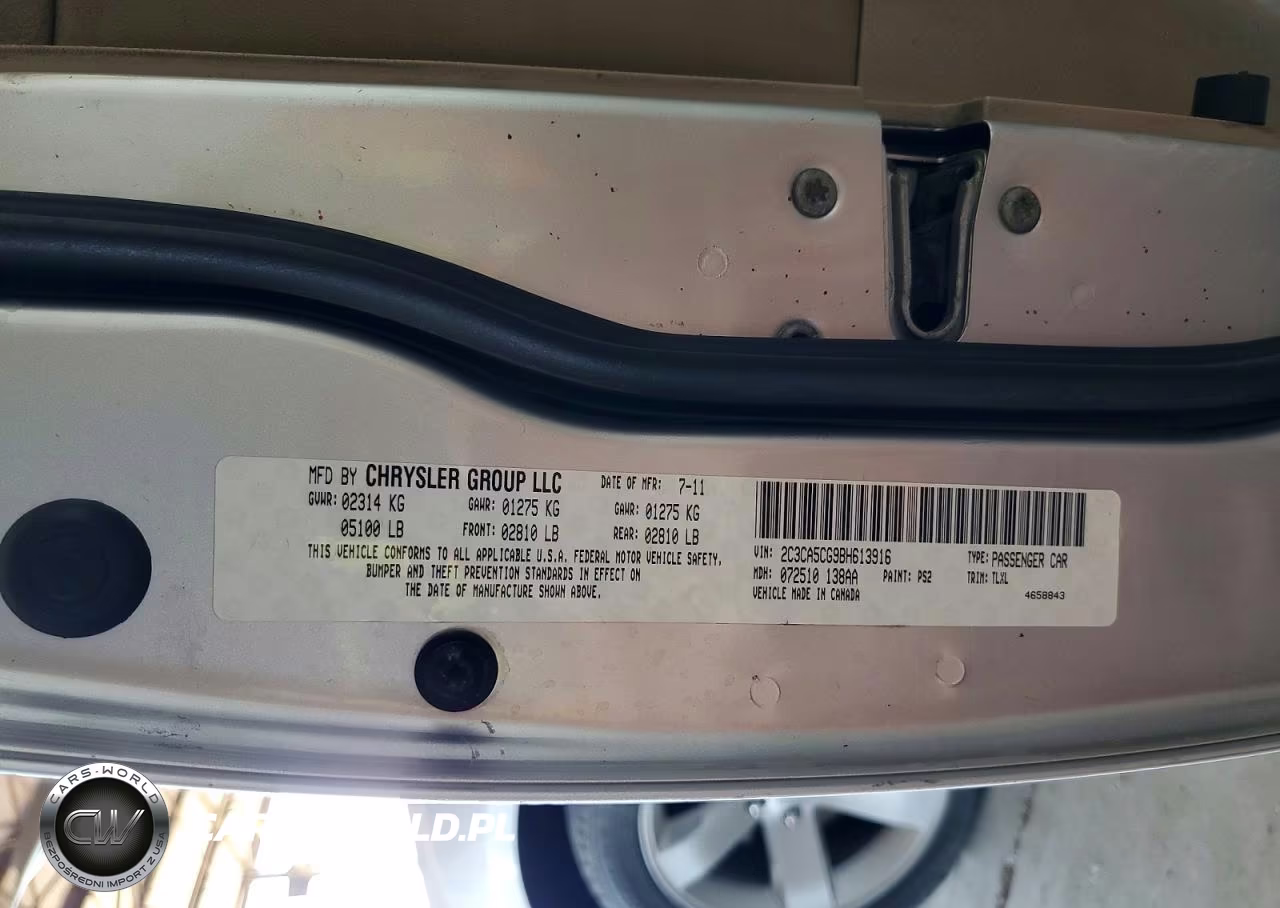 2011 Chrysler 300 Limited VIN:2C3CA5CG9BH613916 - 12