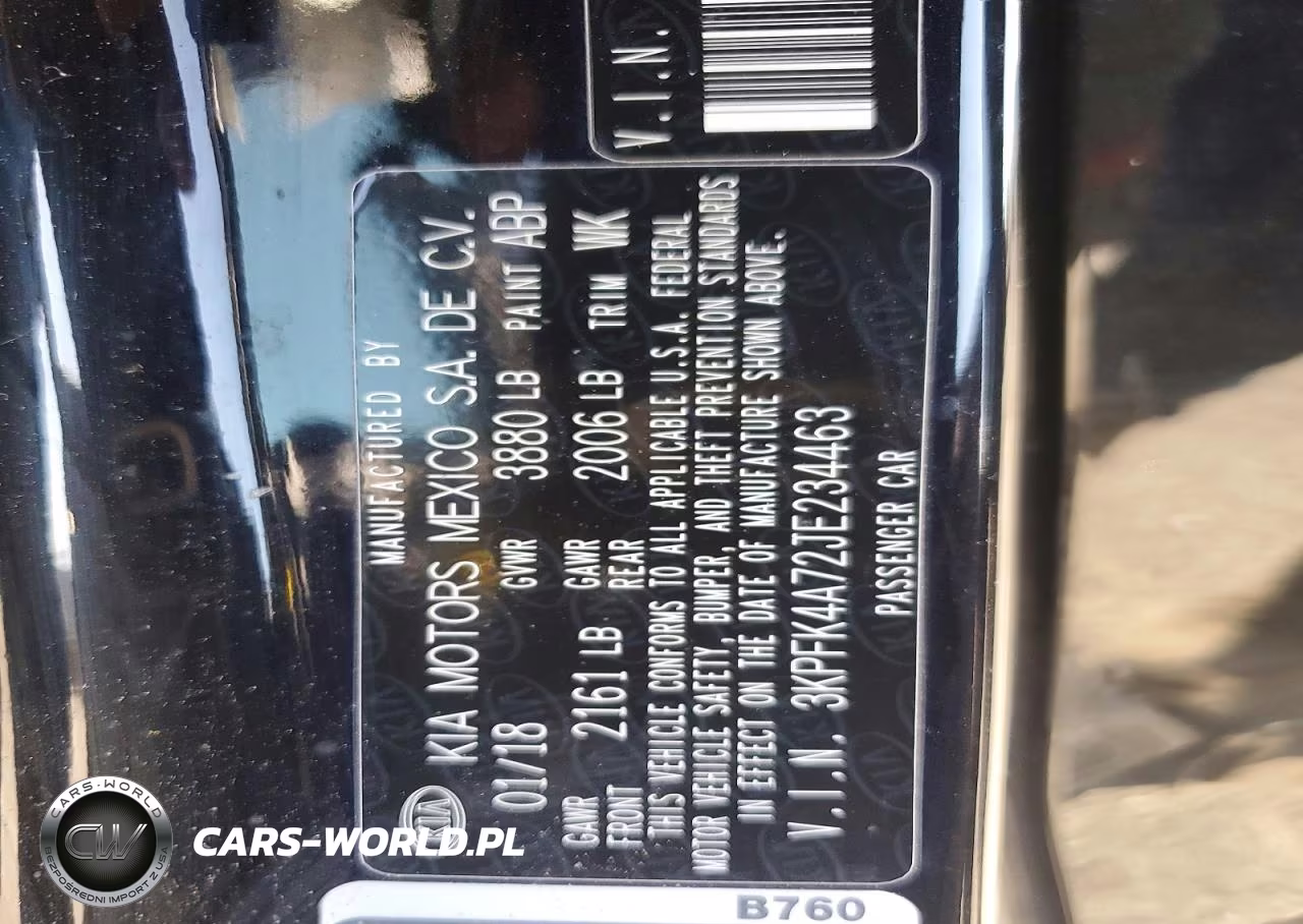 2018 Kia Forte Lx VIN:3KPFK4A72JE234463 - 12