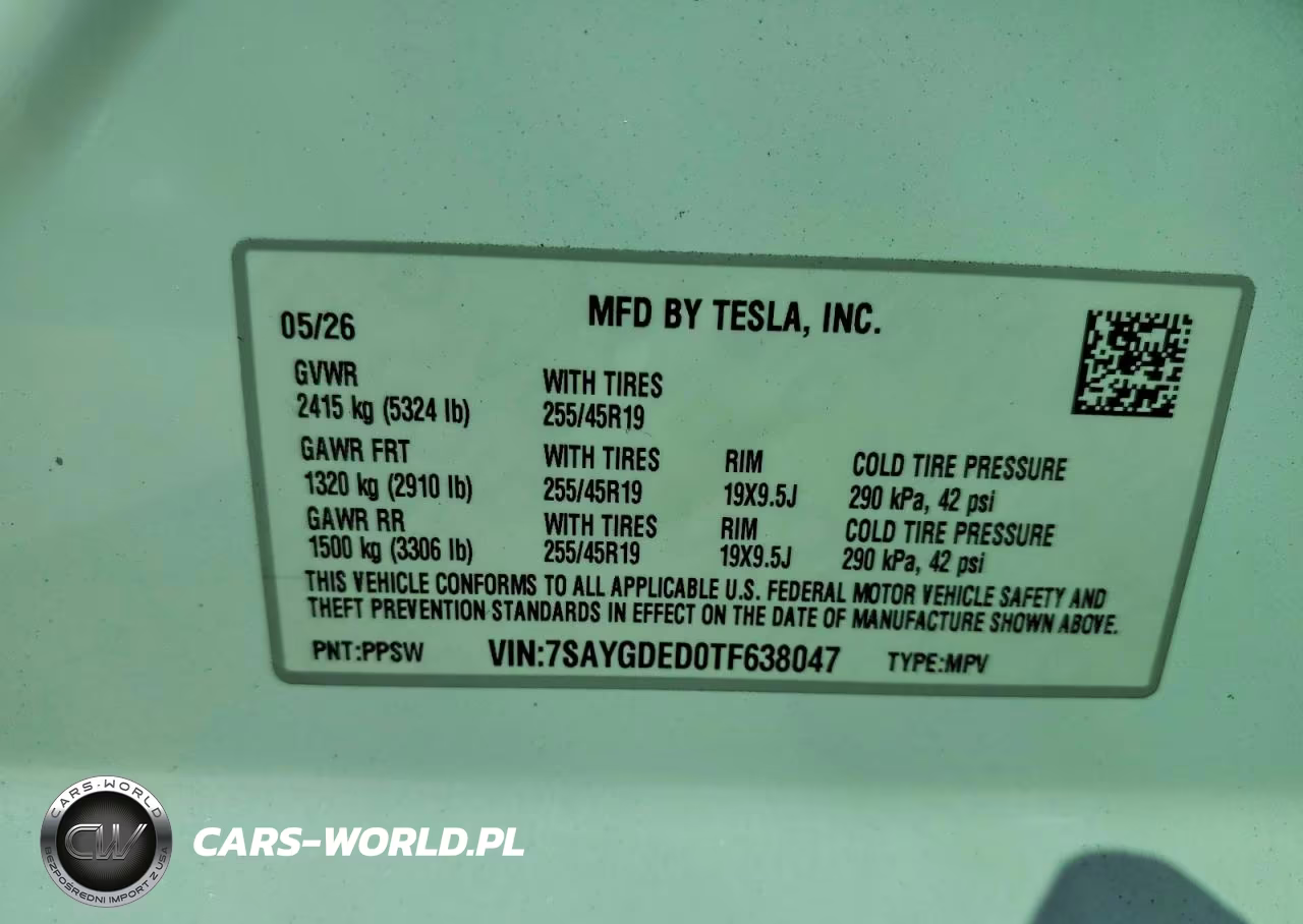 2026 Tesla Model Y VIN:7SAYGDED0TF638047 - 13