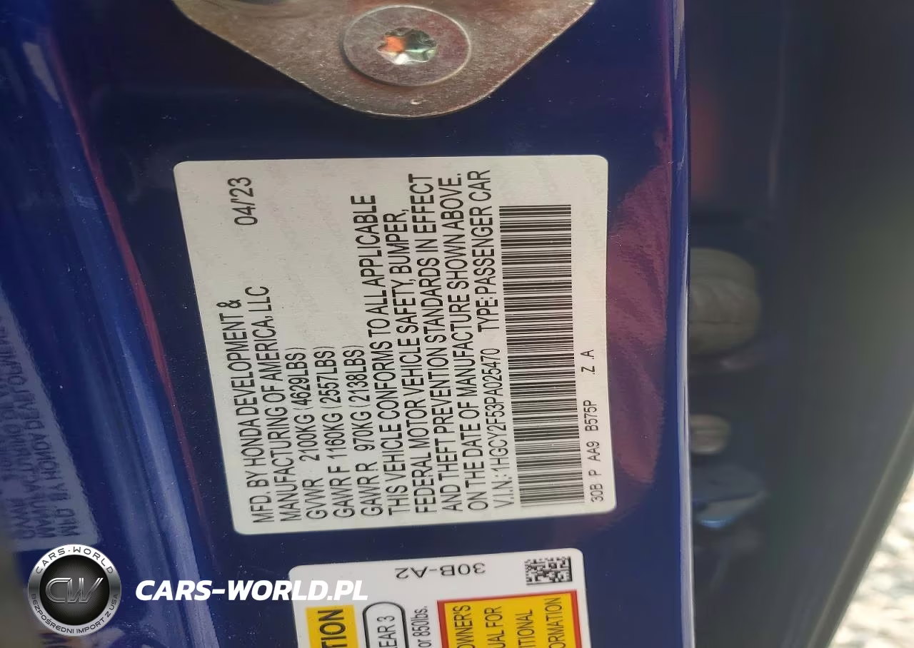 2023 Honda Accord Hybrid Sport VIN:1HGCY2F53PA025470 - 12
