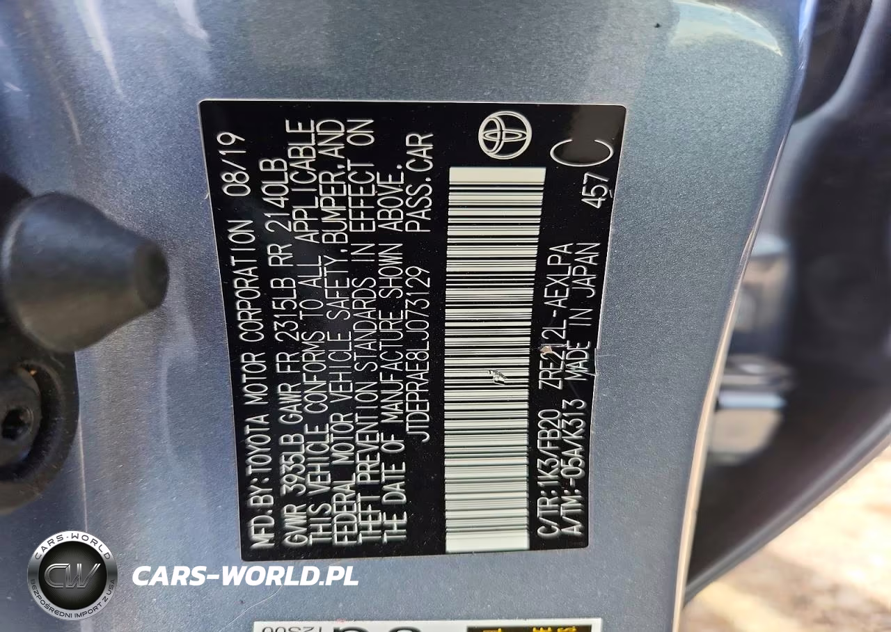 2020 Toyota Corolla Le VIN:JTDEPRAE8LJ073129 - 12