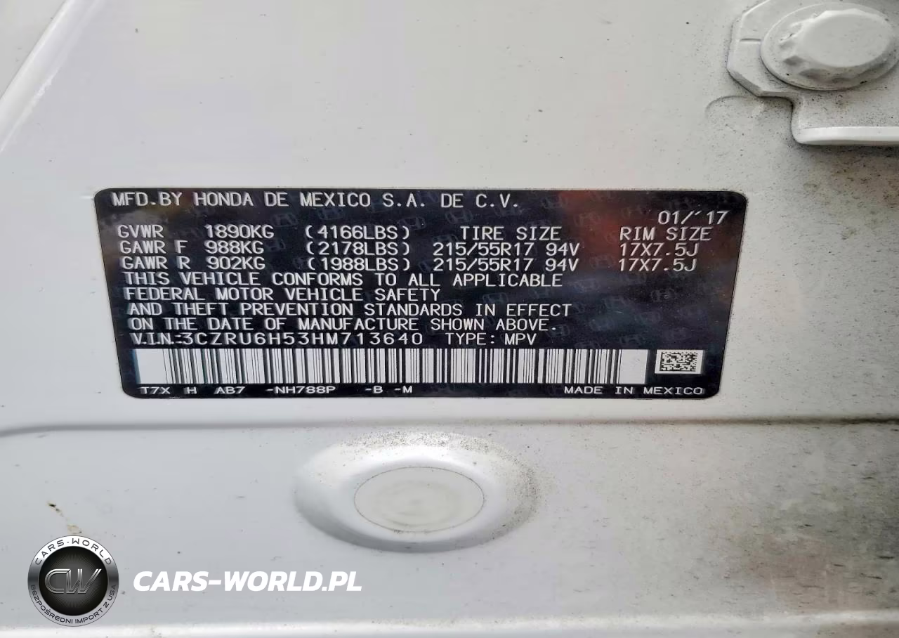 2017 Honda Hr-V Ex VIN:3CZRU6H53HM713640 - 13