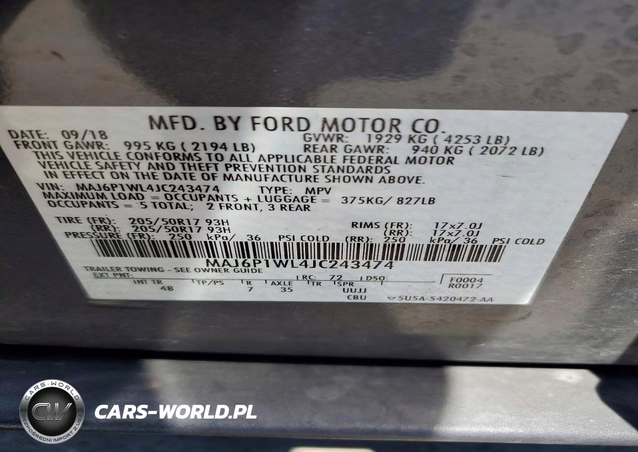 2018 Ford Ecosport Titanium VIN:MAJ6P1WL4JC243474 - 13