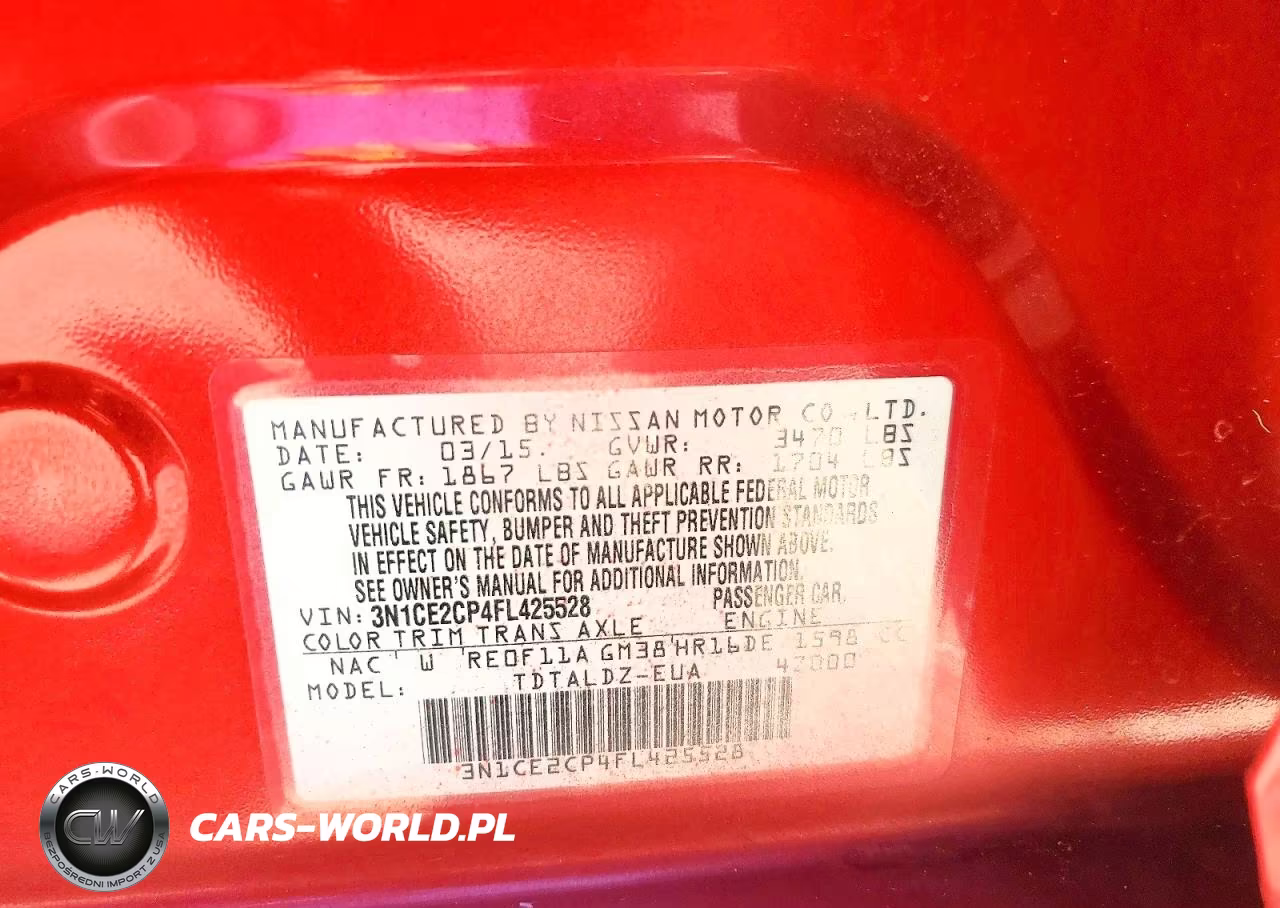 2015 Nissan Versa Note S VIN:3N1CE2CP4FL425528 - 12
