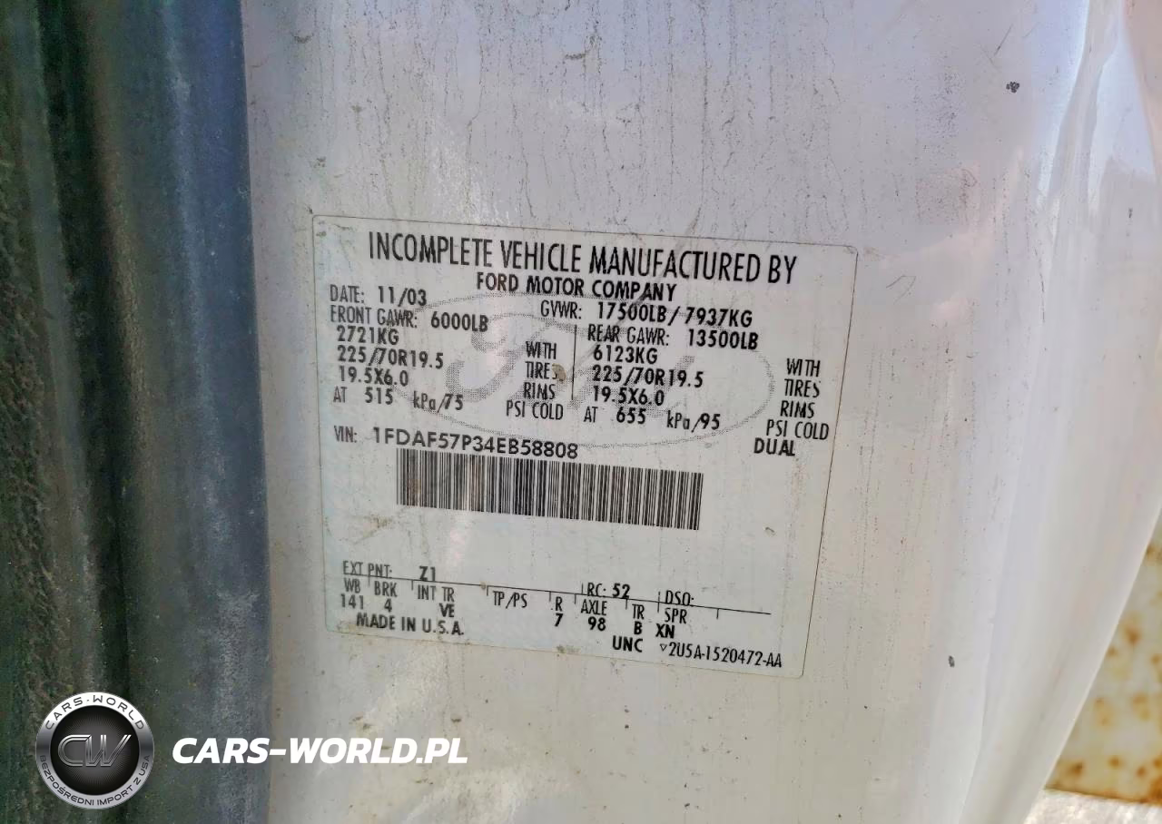 2004 Ford F550 Super Duty Bucket Truck VIN:1FDAF57P34EB58808 - 12