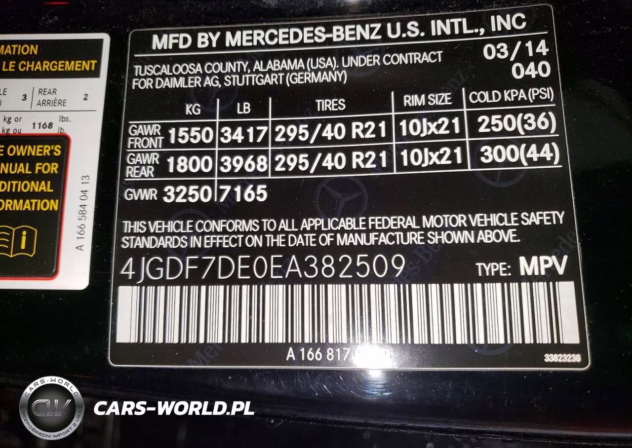 2014 Mercedes-Benz Gl 550 4Matic VIN:4JGDF7DE0EA382509 - 13