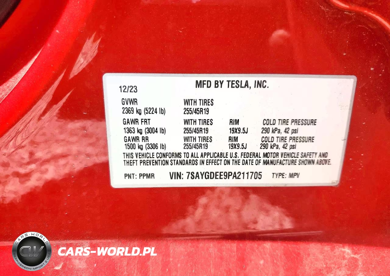 2023 Tesla Model Y VIN:7SAYGDEE9PA211705 - 12
