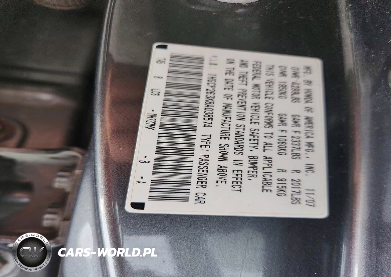 2008 Honda Accord Lx VIN:1HGCP263X8A038574 - 13