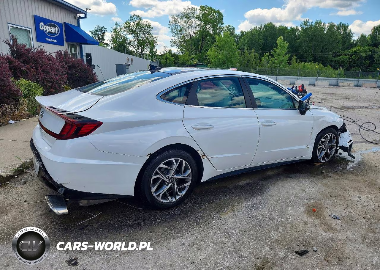 2021 Hyundai Sonata Sel VIN:KMHL14JA4MA153016 - 3