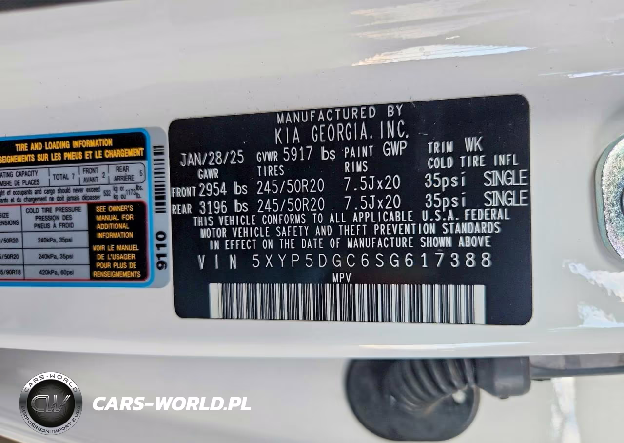 2025 Kia Telluride Sx-Prestige VIN:5XYP5DGC6SG617388 - 14