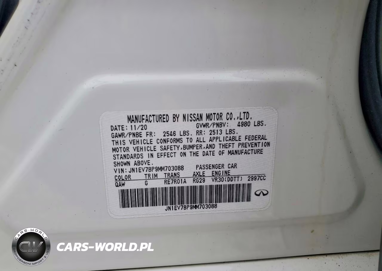 2021 Infiniti Q50 Luxe VIN:JN1EV7BP9MM703088 - 12