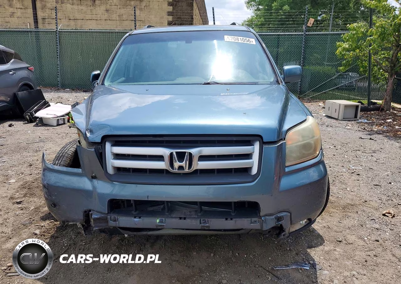 2006 Honda Pilot Ex VIN:5FNYF18586B002841 - 5