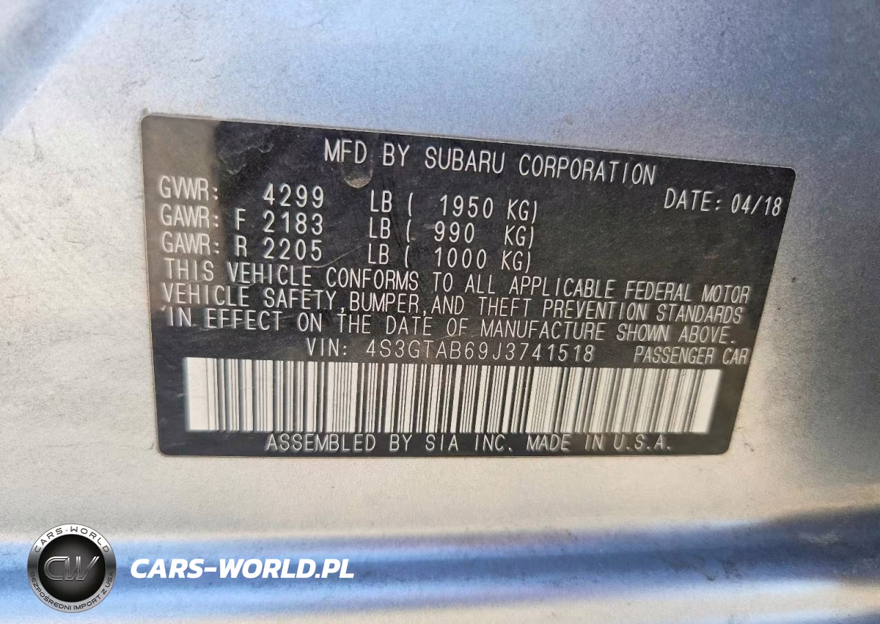 2018 Subaru Impreza Premium VIN:4S3GTAB69J3741518 - 13