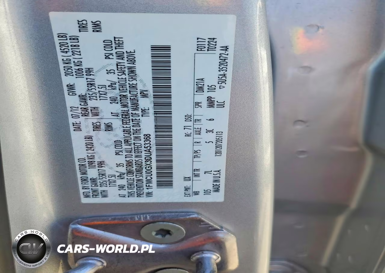 2013 Ford Escape Se VIN:1FMCU0GX3DUA53368 - 13