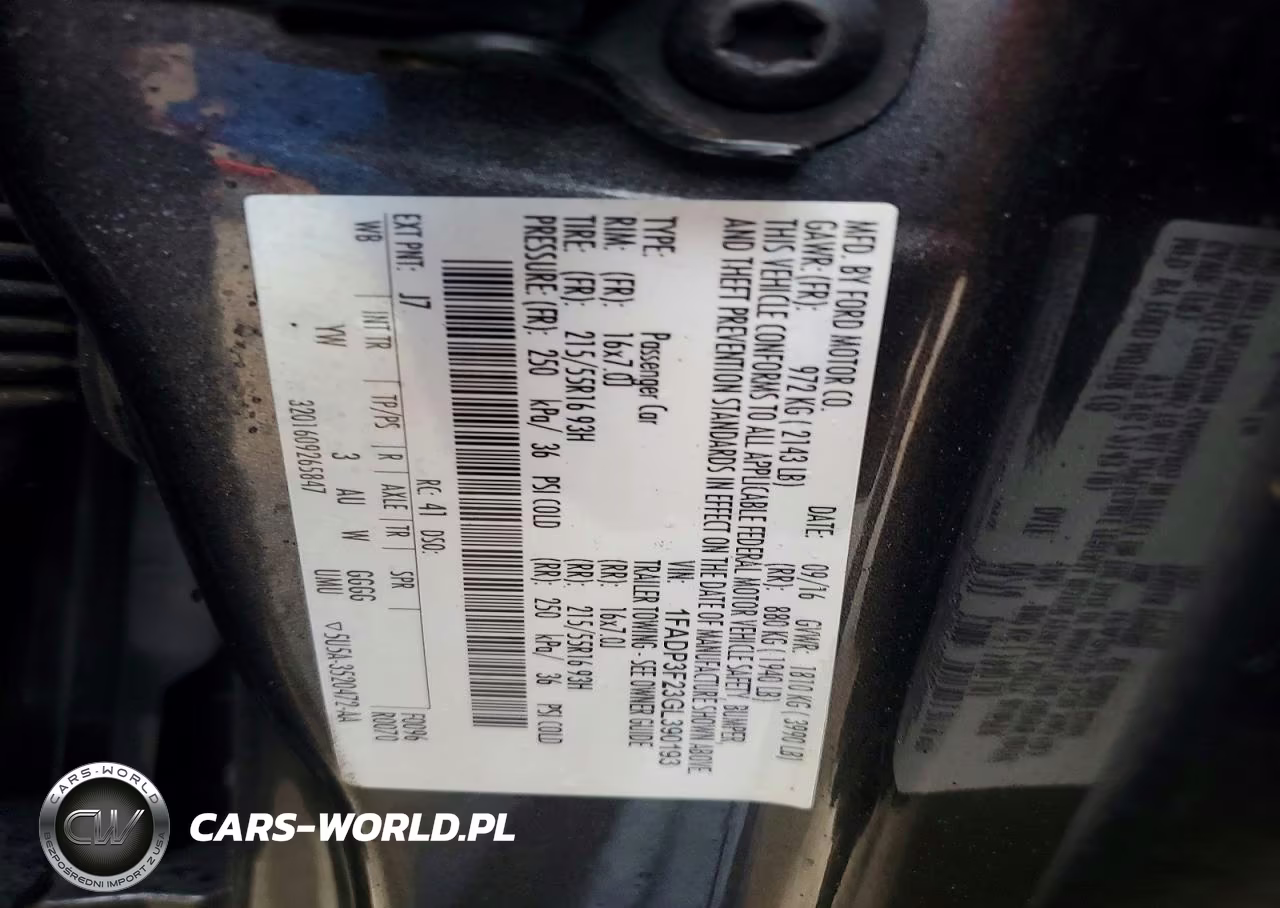2016 Ford Focus Se VIN:1FADP3F23GL390193 - 12