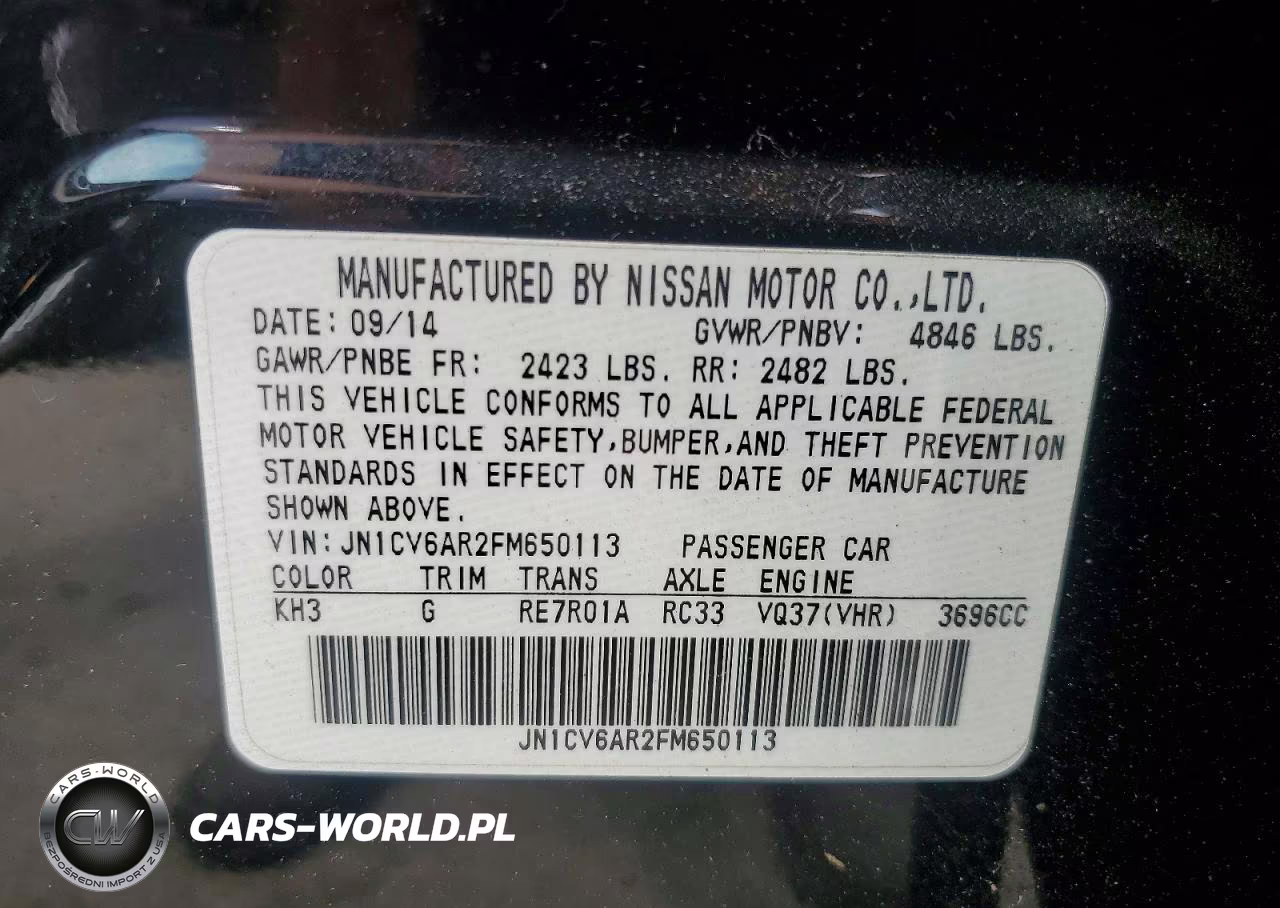 2015 Infiniti Q40 Base VIN:JN1CV6AR2FM650113 - 12