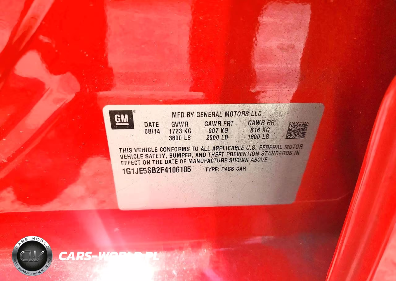 2015 Chevrolet Sonic Ltz VIN:1G1JE5SB2F4106185 - 12