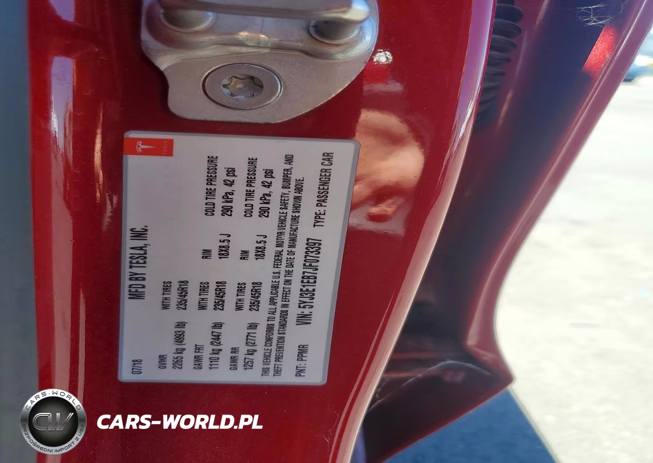 2018 Tesla Model 3 VIN:5YJ3E1EB7JF073397 - 12