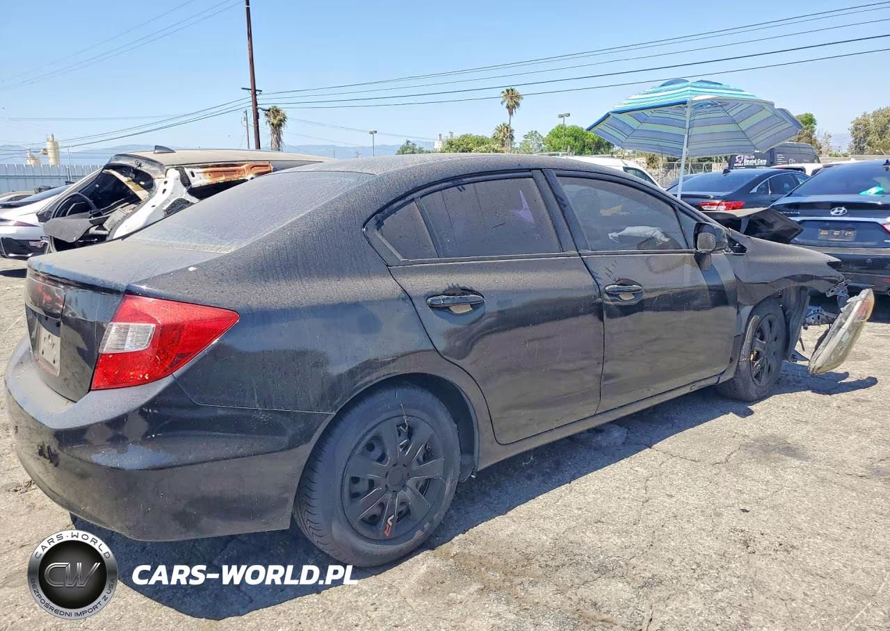 2012 Honda Civic Lx VIN:2HGFB2F53CH316237 - 3