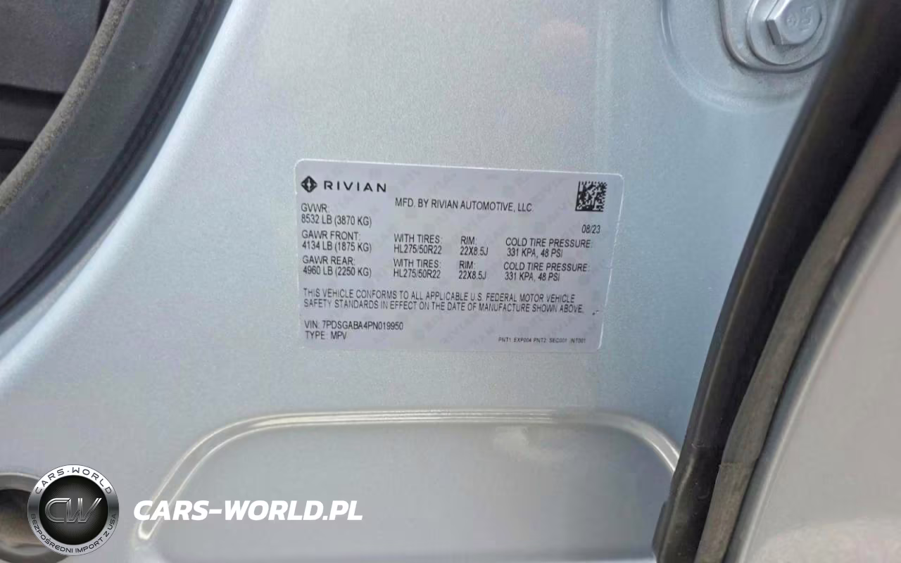 2023 Rivian R1S Adventure VIN:7PDSGABA4PN019950 - 10