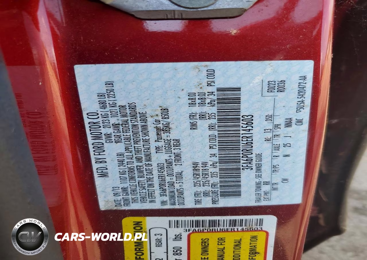 2014 Ford Fusion Titanium Hev VIN:3FA6P0RU6ER145603 - 12