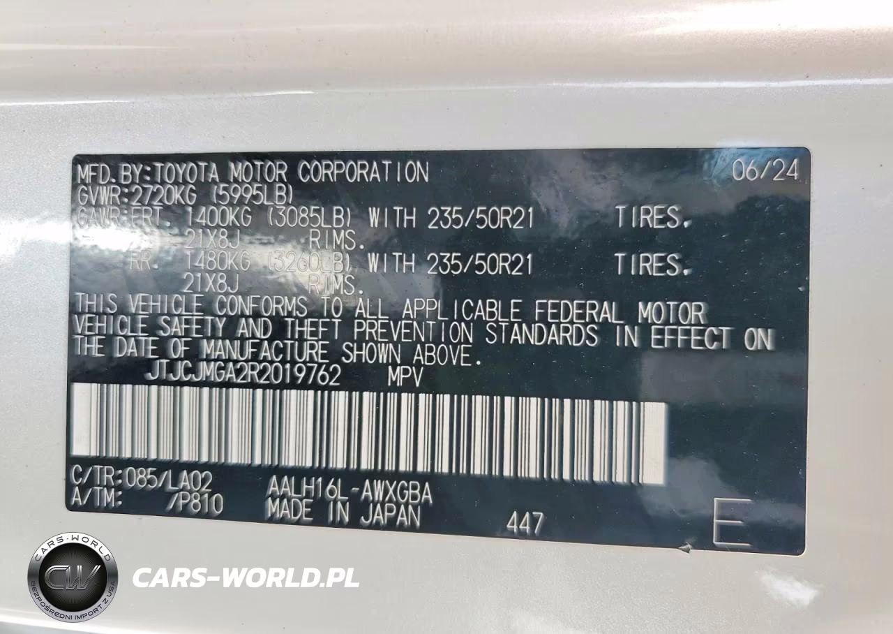 2024 Lexus Rx 450H+ Luxury VIN:JTJCJMGA2R2019762 - 13