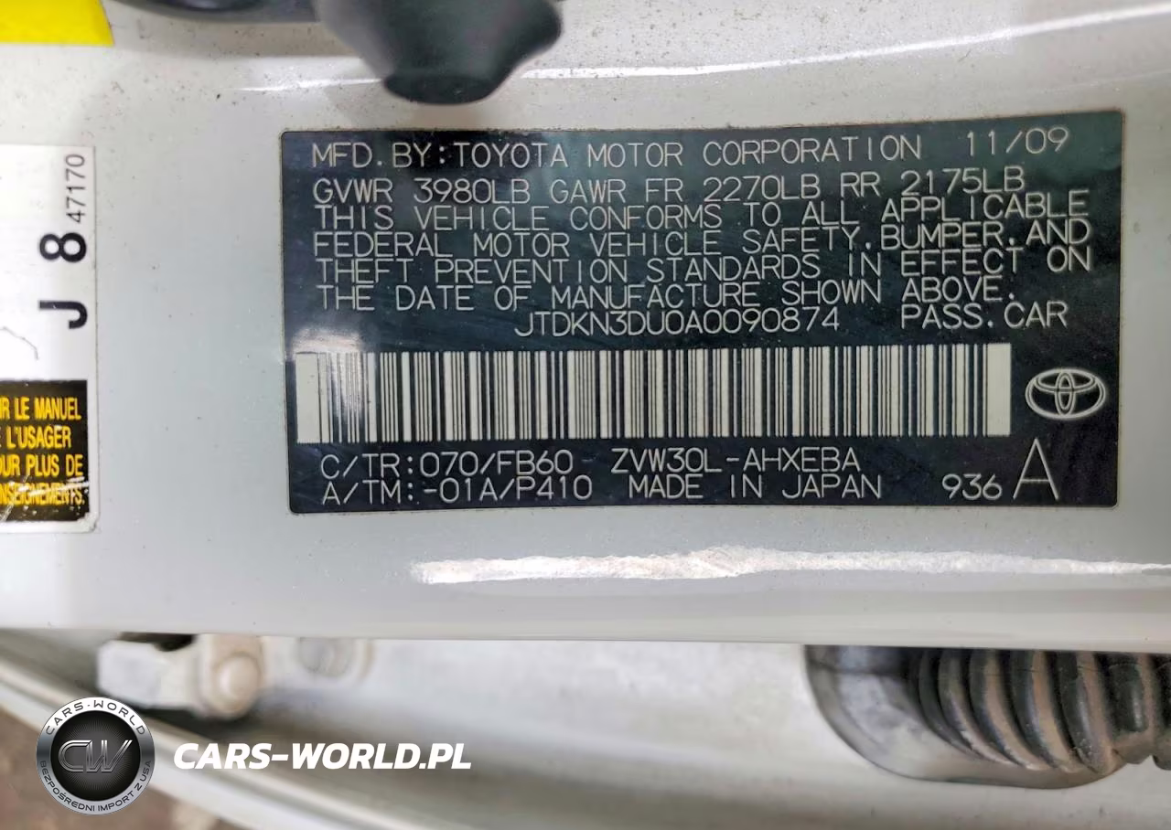 2010 Toyota Prius VIN:JTDKN3DU0A0090874 - 12
