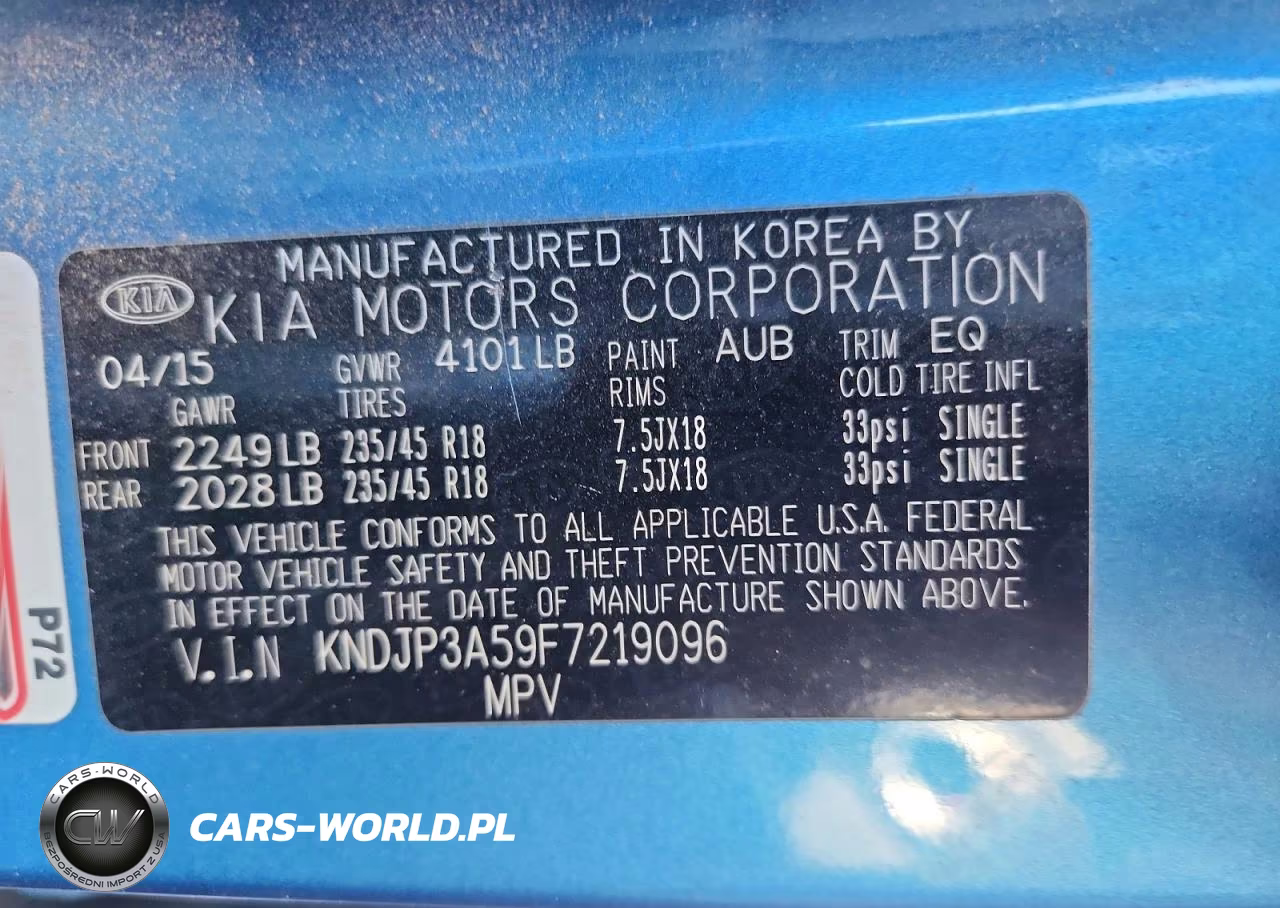 2015 Kia Soul + VIN:KNDJP3A59F7219096 - 12