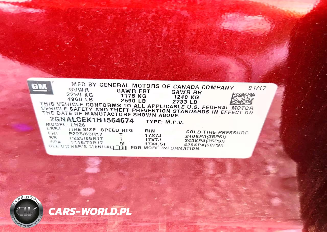 2017 Chevrolet Equinox Lt VIN:2GNALCEK1H1564674 - 13