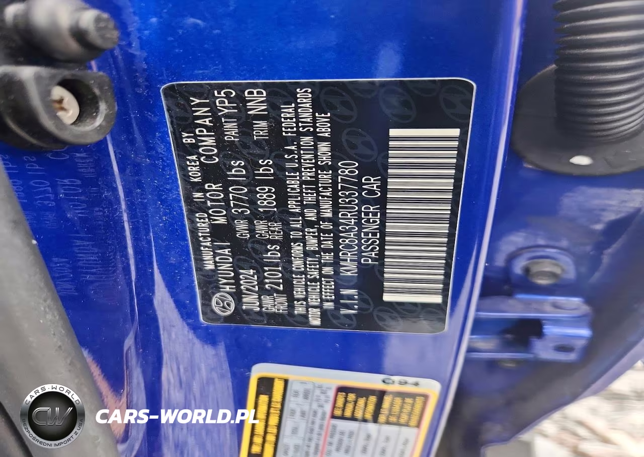 2024 Hyundai Venue Limited VIN:KMHRC8A34RU337780 - 12