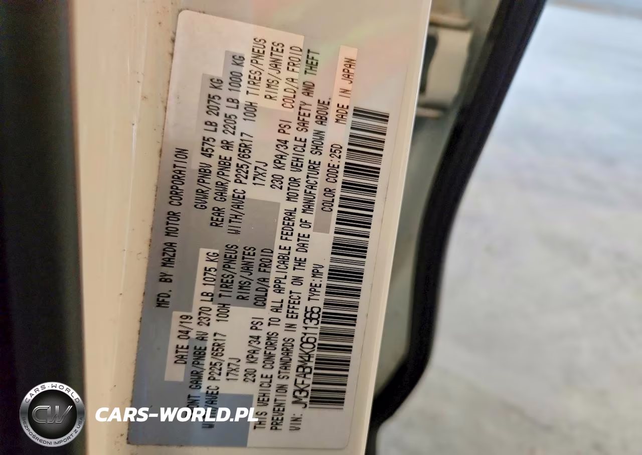 2019 Mazda Cx-5 Sport VIN:JM3KFABM4K0611365 - 12