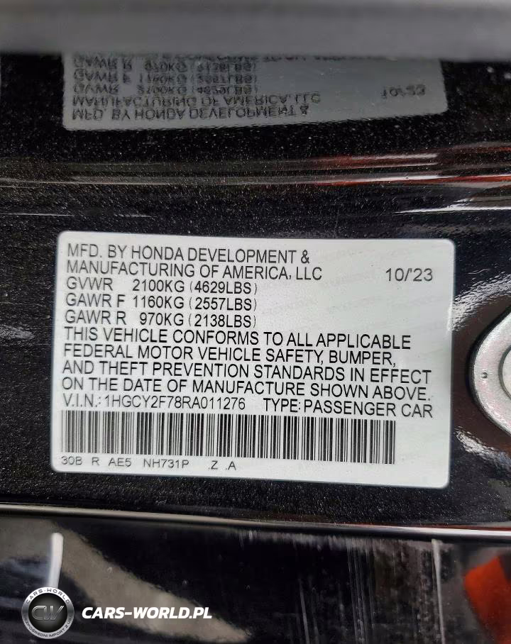 2024 Honda Accord Hybrid Sport-L VIN:1HGCY2F78RA011276 - 13