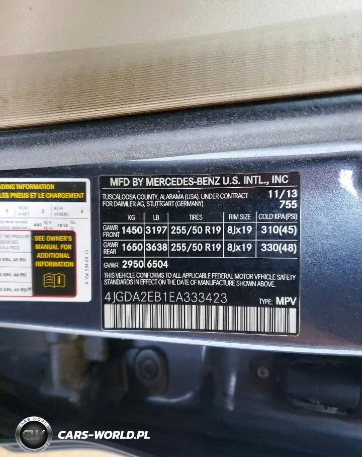 2014 Mercedes-Benz Ml 350 Bluetec VIN:4JGDA2EB1EA333423 - 13
