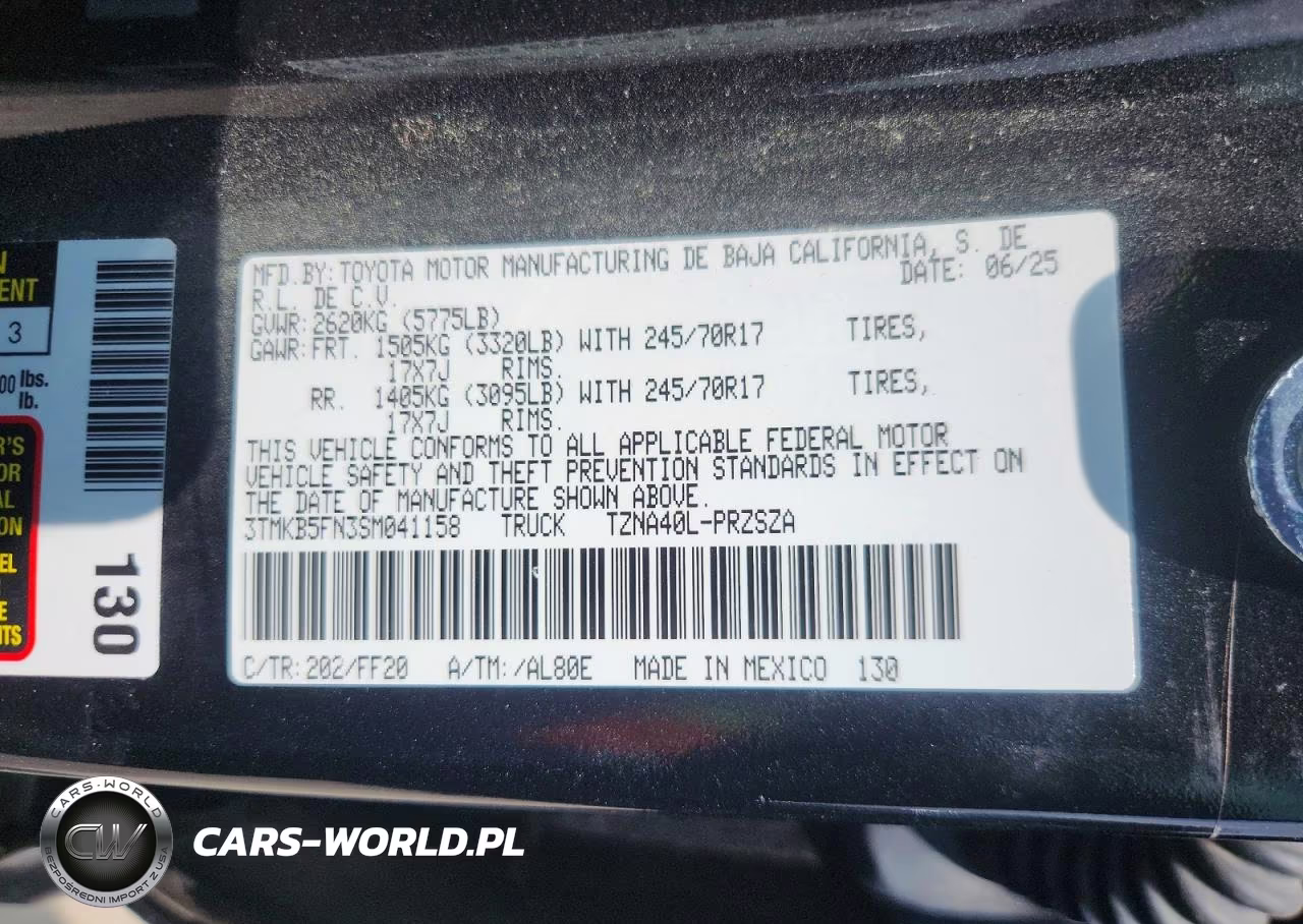2025 Toyota Tacoma Sr5 VIN:3TMKB5FN3SM041158 - 12