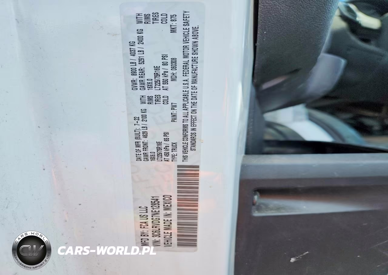 2022 Ram Promaster 2500 2500 High VIN:3C6LRVDG7NE128541 - 13
