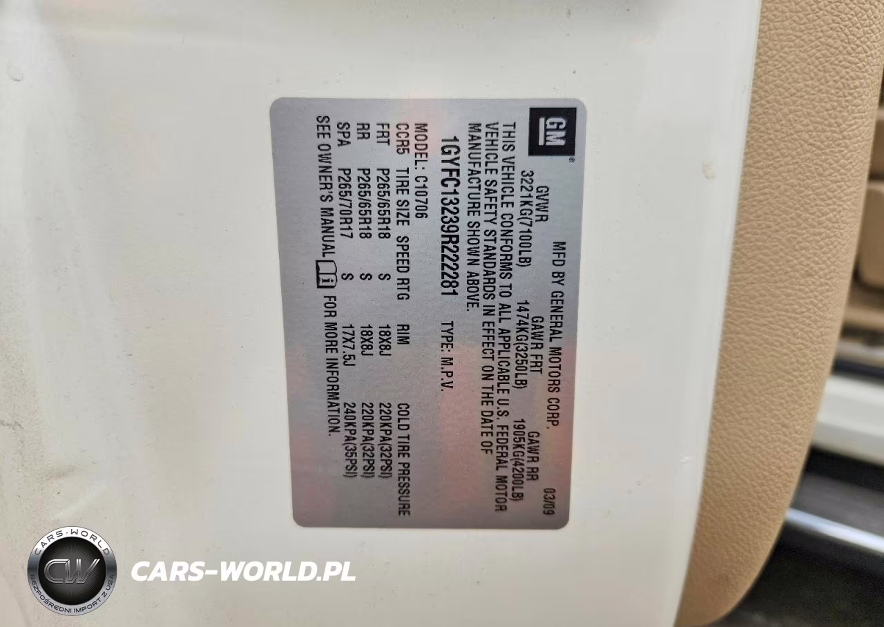 2009 Cadillac Escalade VIN:1GYFC13239R222281 - 13