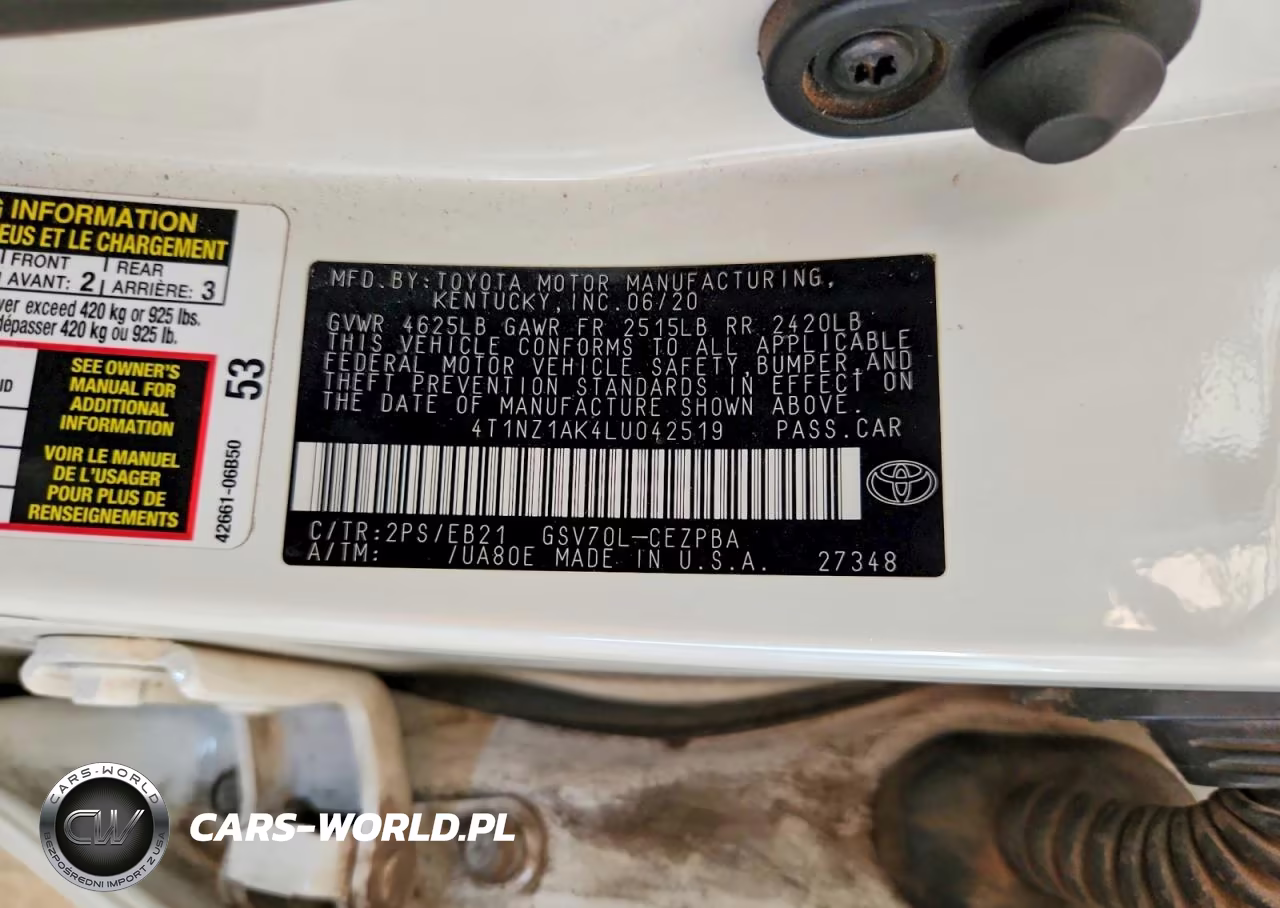 2020 Toyota Camry Trd VIN:4T1NZ1AK4LU042519 - 12