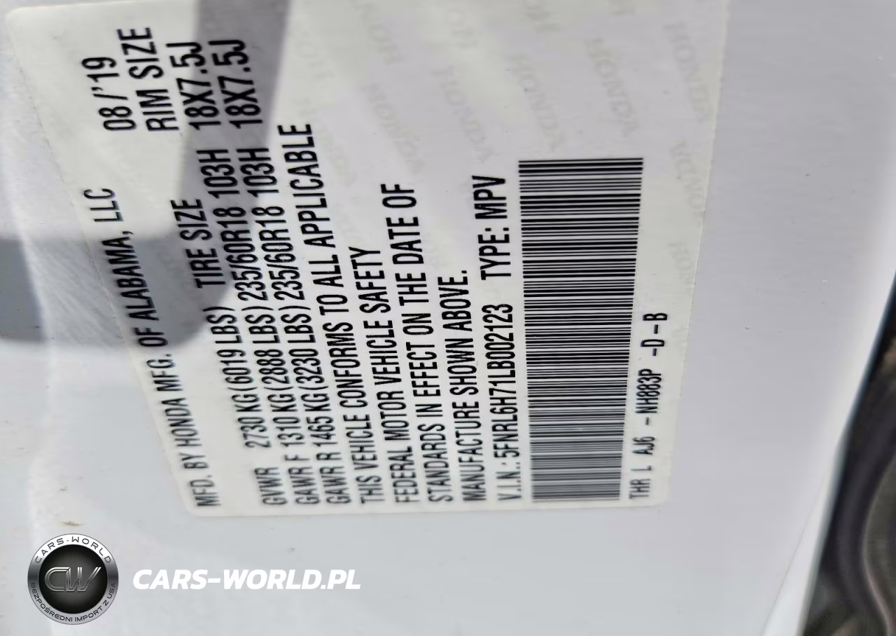 2020 Honda Odyssey Exl VIN:5FNRL6H71LB002123 - 13