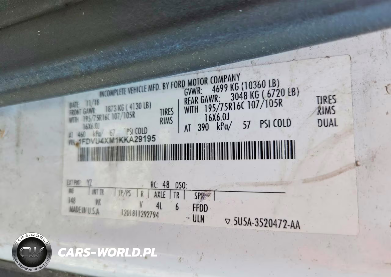 2019 Ford Transit T-350 Hd Handicap Accessible Van VIN:1FDVU4XM1KKA29195 - 13