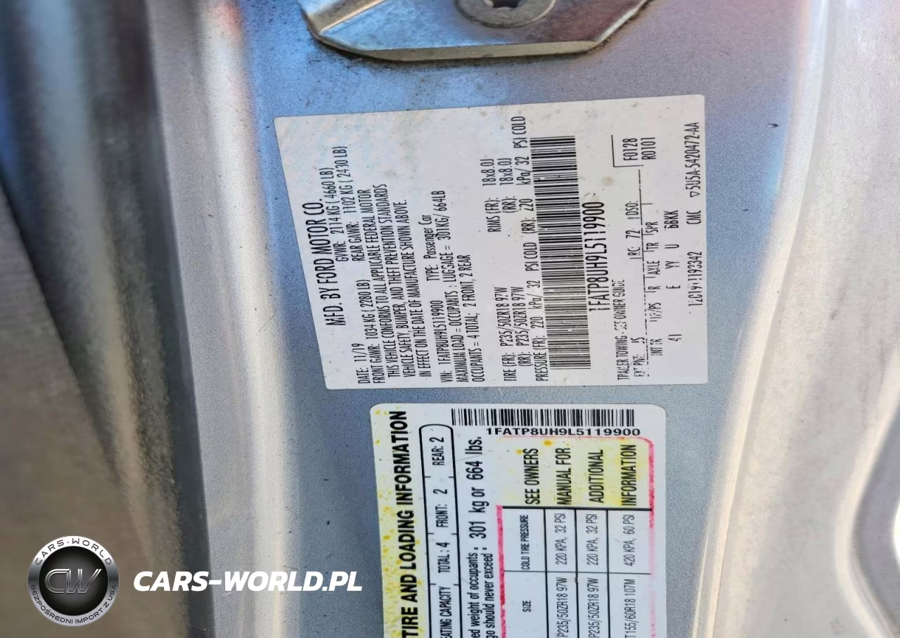 2020 Ford Mustang VIN:1FATP8UH9L5119900 - 13